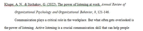 Review a current empirical journal article that relates to the content for this week