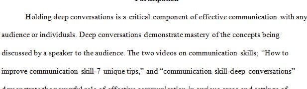 There are a lot of videos on communication