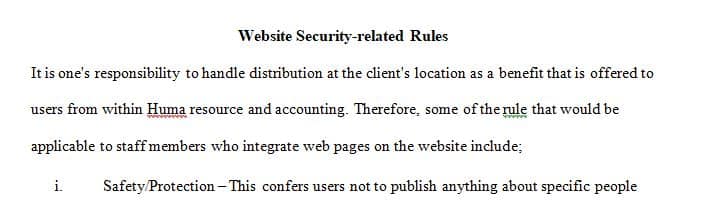 You are the web master of a college website