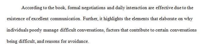 You are to do the reading and watch the video that is posted for 9/28 class on Difficult Conversations.