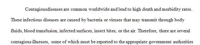 Apply the concepts of epidemiology and nursing research to a communicable disease