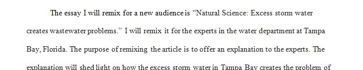 Choose the one that you want to remix for a new audience