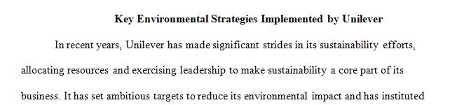 Does it seem that Unilever has made a commitment to operating in a socially responsible manner