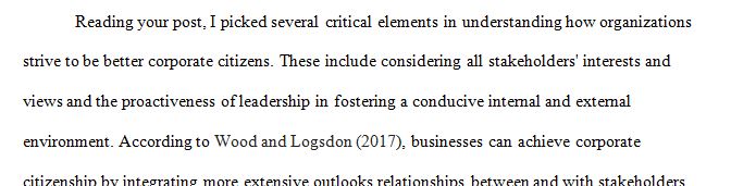 How does a firm become a better corporate citizenHow does a firm become a better corporate citizen