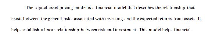 Investors need to know how much risk they have to take to confidently expect a certain percentage return
