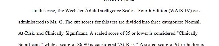 Assignment Details: Psychology : Measurement and Assessment