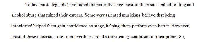 Study of your choice musicians life and their relevance to and impact on the music world