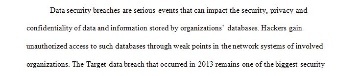 Teaching Case Security Breach at Target