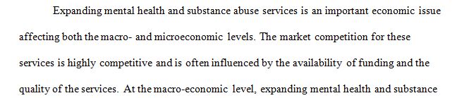 Under the ACA the expansion of behavioral health services is mandated for health care organizations