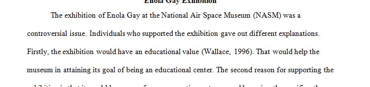 What were some of the arguments in favor of and against the planned (and scrapped) exhibition