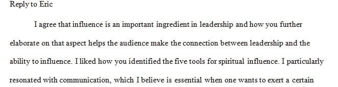 The ability to influence others is undoubtedly an essential requirement for leadership