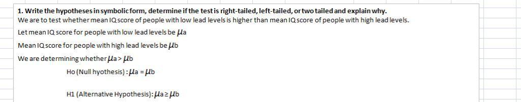 Evaluate hypothesis tests for population parameters from two populations