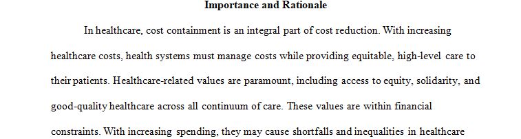Apply economic concepts to the design of quality improvement plans for a healthcare facility.
