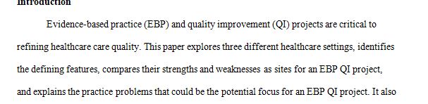 Explore key components of a quality improvement initiative