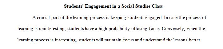 How to keep middle school students better engaged in Social Studies class