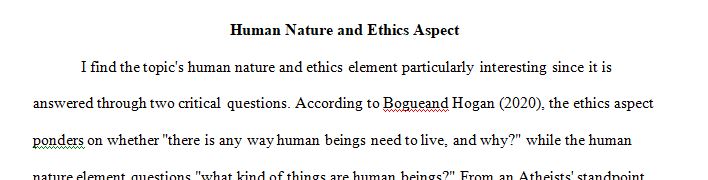 What aspects of the topic readings do you find the most interesting