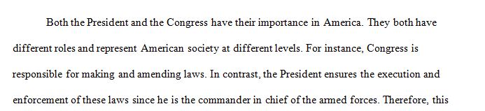Is the President as more authentic representative of the American people than is the Congress
