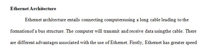Network architecture is the rules for building a local area network