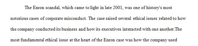 Prepare and submit an analysis of The Fall of Enron ethics case.