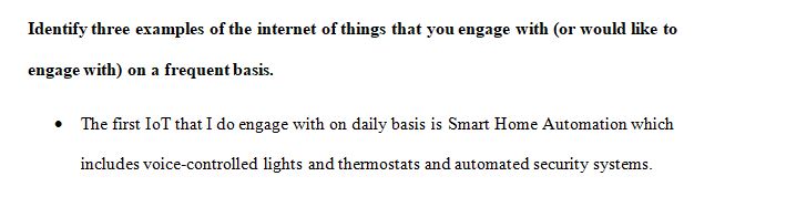 The Internet of Things in Your Life