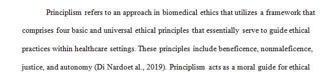 The four principles has often been critiqued for raising the principle of autonomy to the highest place