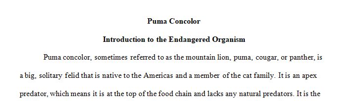 Write a three page paper on the organism that you have chosen