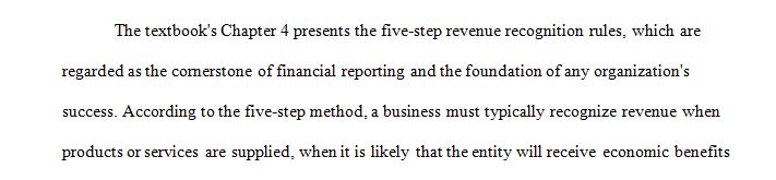 Apply accounting revenue recognition concepts in a case study.