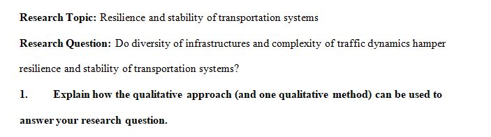 Apply the three research approaches to your research topic