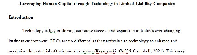 Choose a company with which you are familiar