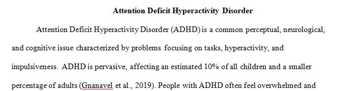 Identify a common perceptual, neurological, or cognitive issue and discuss contributing factors