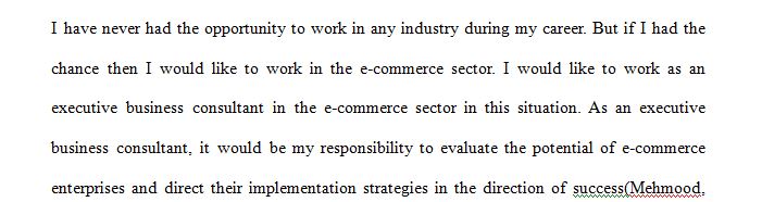 Identify specific industries you have worked in during your career.