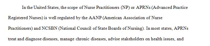  Nurse Practitioner Practice Authority State to State comparison 