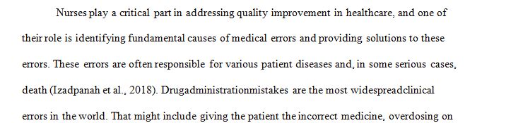 Root-Cause Analysis and Safety Improvement Plan