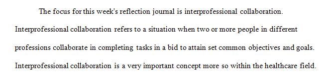 Students are required to submit weekly journal entries throughout the course