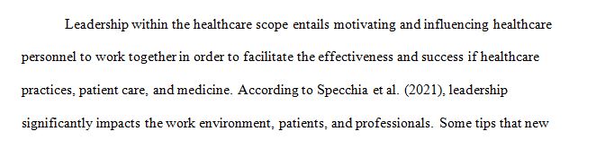The role a leader plays in today’s healthcare setting is much different than the role in the past.