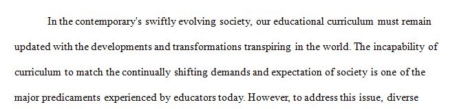 We must adapt and change as society does