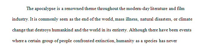 What are the top five things that you should do during the apocalypse