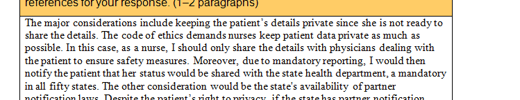 ethical issues in health assessment, namely HIV partner notification