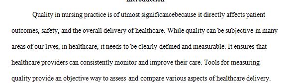 how do we specifically ensure that quality is clearly defined and measurable