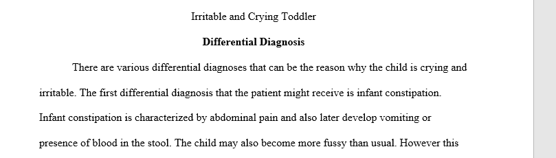 A mother presents her 16-month-old son to his PCP for an evaluation of irritability and crying for the past 5 hours