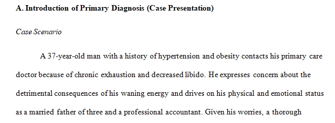 Decreased Libido-Fatigue Male