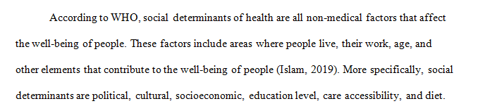 Describe the SDOH that affect the family health status.