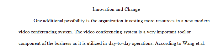 Innovation and Change