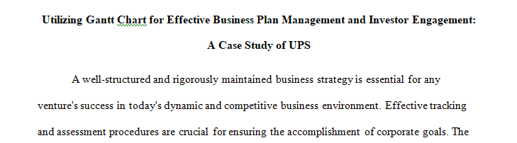 It is critical that managers track the progress and development of their proposed plans.