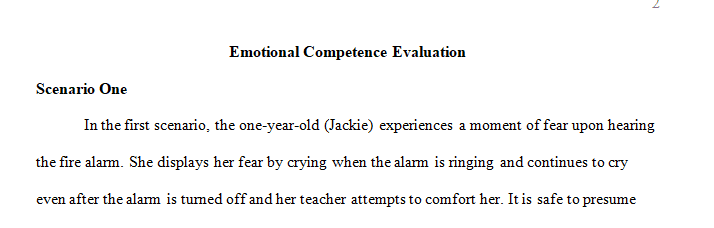 It is important, as a teacher, to recognize signs of emotional distress in young children and respond in developmentally appropriate ways