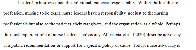 The influence of leadership can be far-reaching in practice and improving patient outcomes even when not in a formal role.