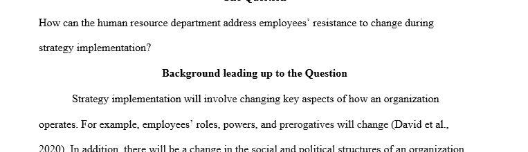 Wk 8 Discussion 1 - Create a Question