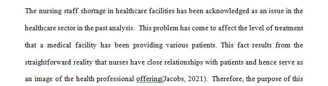 Describe the national healthcare issue/stressor you selected and its impact on your organization