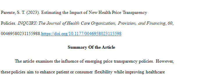 Evaluate cost measures and cost containment