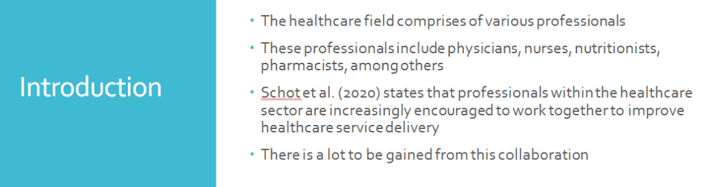 Identify two elements found in an effective healthcare work group in the assignment scenario.